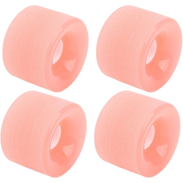 Ruedas De Patineta De PU De Alta Dureza, RáPidas Y Estables, Para Longboard, Cruiser, Para Rampa, Asfalto, Carretera, Color Rosa Color Rosa-image