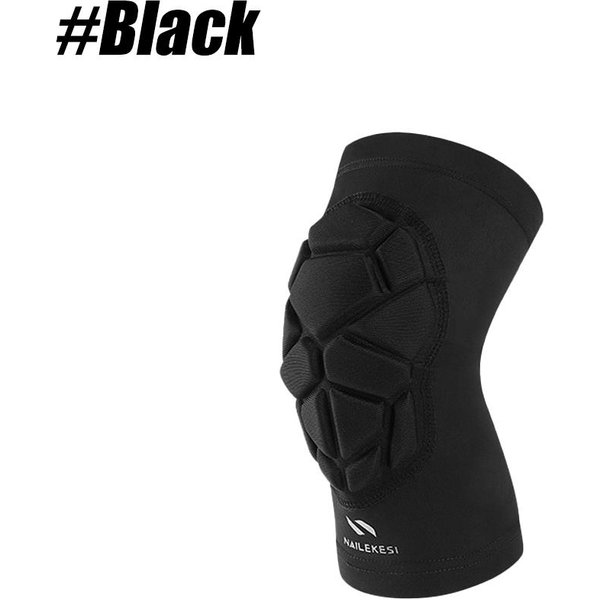 1 Pieza Rodilleras De Lucha Perfectas Para NiñOs JóVenes Adultos Manga De CompresióN Para Rodilla Ideal Para Baloncesto Voleibol FúTbol Rodilleras Cortas Manga S Negro-image