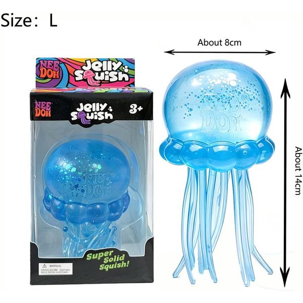 Needoh Jelly Squish L WięKszy Rozmiar Ulga W Stresie Fidget Zabawka Sensoryczna Uspokojenie Maltodekstryna Powoli PodnosząCa Się Zabawka Do ŚCiskania Na Autyzm Adhd Prezent-image