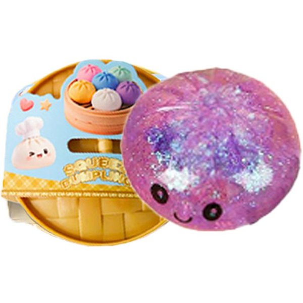 Gigantyczna Zabawka Squishy BułKa PierożEk, Powoli PodnosząCa Się Brokatowa Kulka Antystresowa PierożEk, Zabawka Antystresowa Fidget Do Domu, Biura, PodróżY-image