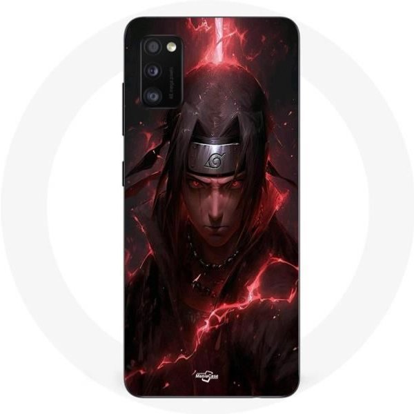 Funda - Maniacase - Samsung Galaxy A41 - Itachi Uchiwa Anime - Fanart 3D - Flexible-image