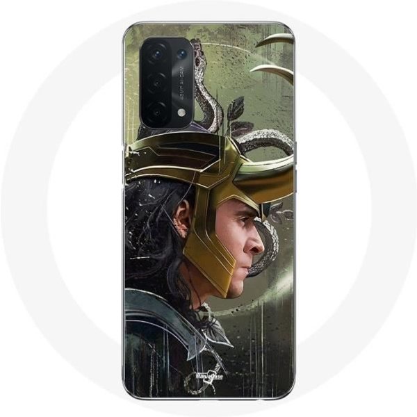 Funda - Maniacase - Oppo A74 - Loki Thor Ragnarok - Silicona - Flexible Negro-image
