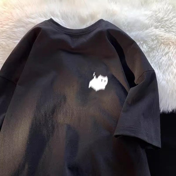 Camiseta De Manga Corta De AlgodóN Puro Para Hombre, Camiseta De Manga Corta De Verano, Nueva Marca De Moda De Calle, Camiseta Holgada De Moda 3XL-image