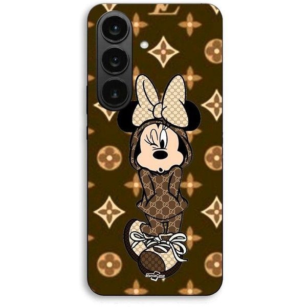 Etui Na Telefon - Maniacase - Samsung Galaxy S26 - Silikon Tpu - WzóR Minnie Disney Lv - Czarne Czarny-image
