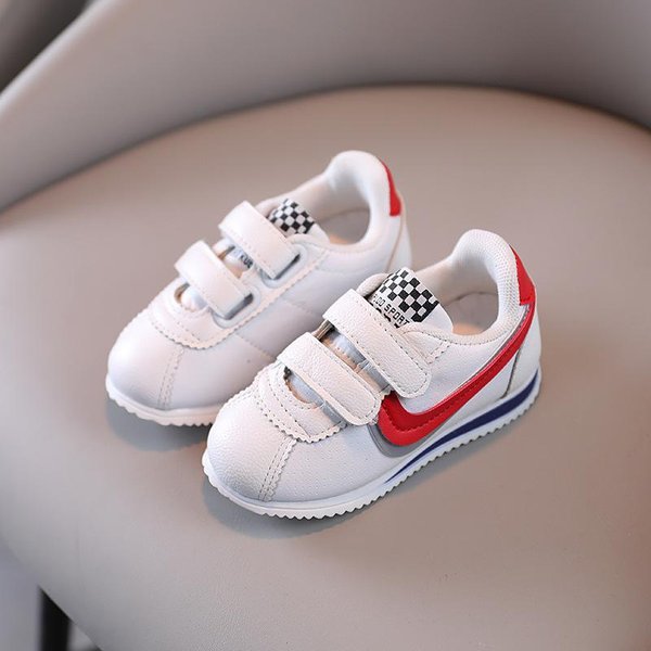 Zapatos Blancos De Suela Blanda Para NiñOs, Zapatos Deportivos Para Bebé, Zapatos Forrest Gump, Zapatos Para Bebé De NiñA, Zapatos Casuales Para Correr 29 Rojo-image