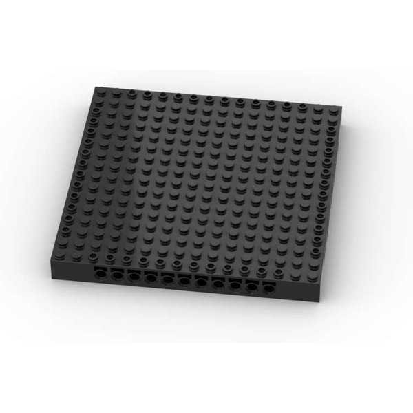 Moja WŁAsna KreatywnoŚĆ 1 Sztuka 65803 16X16X1 1 / 3 W Tym Otwory Kolekcja KlockóW Budowlanych PłYta Bazowa PłYtka Dopasowanie CząStka DO-IT-YOURSELF Zabawka Dzieci Gray-image