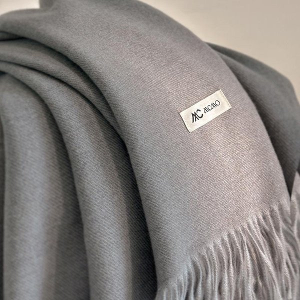 Bufanda De Invierno Para Mujer Bufandas Largas CáLidas De Cachemira Hiyab Chal SóLido Para Dama Envoltorio Pashmina Femenina PañUelo Para La Cabeza 65X190Cm Gray-image