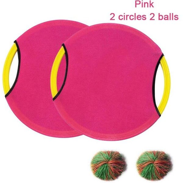 CíRculo Que Rebota, Juegos Para Lanzar Y Atrapar Pelota, Juguetes De Entrenamiento Sensorial Para NiñOs, InteraccióN Entre Padres E Hijos, Deportes Divertidos De Verano Al Aire Libre Color Rosa-image