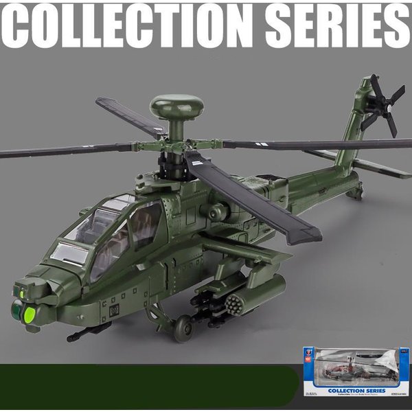 Nuevo AméRica Ah-64 Apache Utilidad AleacióN HelicóPtero AvióN Modelo SimulacióN Metal Modelo Volador Sonido Y Luz Juguete Regalo Para NiñOs-image