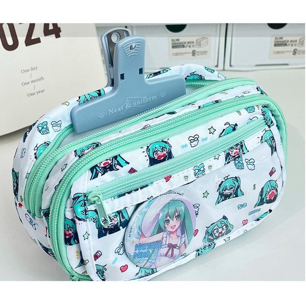 Student KreskóWka Uroczy PióRnik Kawaii Etui Do Przechowywania ArtykułóW Papierniczych Hatsune Anime Torba Na OłóWki Akcesoria ArtykułY Szkolne Prezenty-image