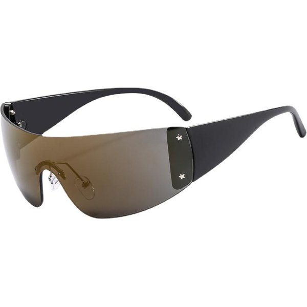ÚLtimas Gafas De Sol De Una Pieza Estilo Milenio De Lujo Gafas De Sol Deportivas Punk Para Mujer DiseñAdor ProteccióN UV 400 Gafas Elegantes As Shown In Figure-image