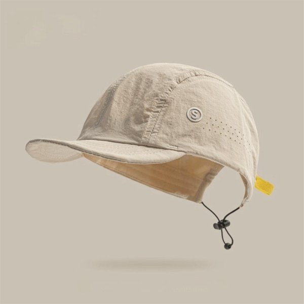 Gorra De BéIsbol De Malla De Color SóLido Ajustable Parte Superior Suave Secado RáPido Gorra Visera Solar Transpirable Con Visera Suave Para Correr Al Aire Libre Unisex Gray-image