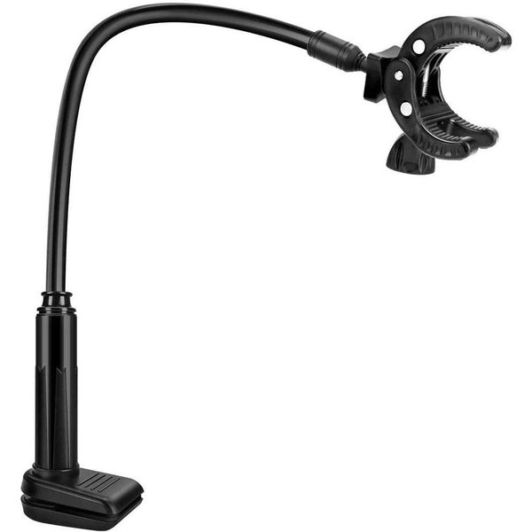 Soporte Para Secador De Pelo Con Manos Libres, Soporte Para Secador De Pelo Con Abrazadera Ajustable Para Mesa De PeluqueríA Canina, Brazo Con Abrazadera Negro-image