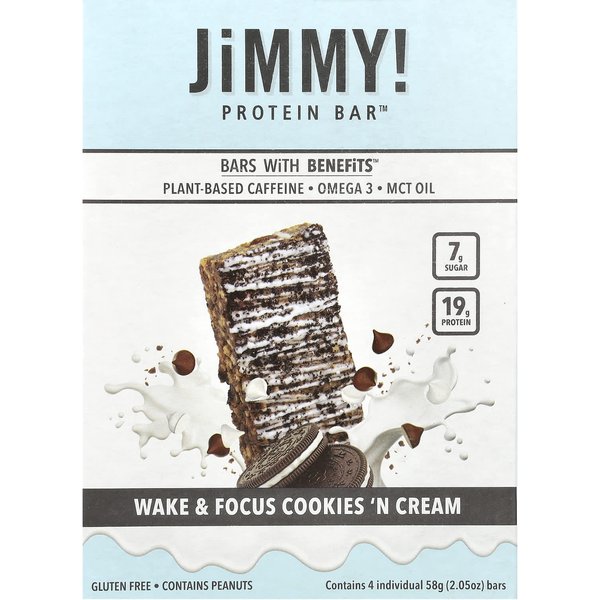 ¡Palanqueta!, Eficacia De La Barra, Barra De ProteíNa, Galletas Y Crema, 4 Barras, 58G (2.05Oz) Cada-image