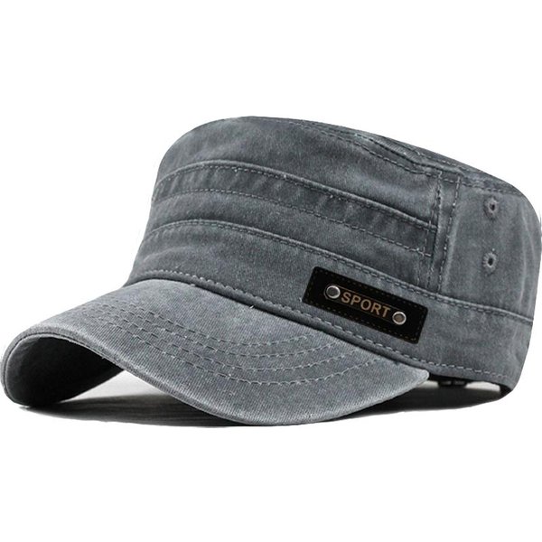 Gorra De BéIsbol Lavada Estilo Vintage, Visera Solar Ajustable Para Exteriores De Primavera Y Verano, Gorra De Pico De Pato, Adecuada Para Hombres Y Mujeres Adjustable Gray-image