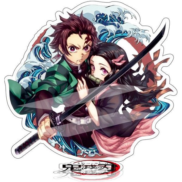 Anime Demon Slayer Soporte AcríLico Modelo Kamado Tanjiro Nezuko Zenitsu Agatsuma Merchandising Coleccionable Pantalla DecoracióN 15Mm-image