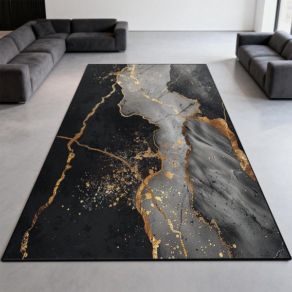 Nowoczesny Abstrakcyjny Dywan Do Salonu Dekoracja Pokoju Estetyczny MięKki Dywan Sypialnie Odpowiedni Salony Biura Mata PodłOgowa Kuchnia 80X120Cm 31.5X47.2In-image
