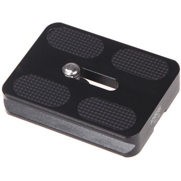 Placa De LiberacióN RáPida Andoer PU 50 Para TríPode Benro B0 B1 B2 J1 N1 RóTula De Bola Arca Swiss-image