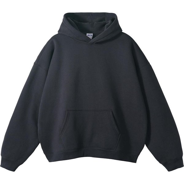 Jesienno-Zimowa Bluza Z Kapturem Unisex, LuźNa, Podszyta Polarem, Z ObniżOnym Ramieniem XL Black-image