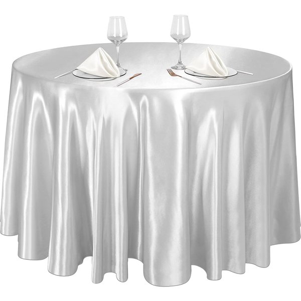 Mantel Redondo De SatéN Cubremesa Dorado De PoliéSter Para Boda/Banquete/Restaurante - SatéN Sedoso Comedor Suave Decoraciones De Mesa Diameter 90Cm-image