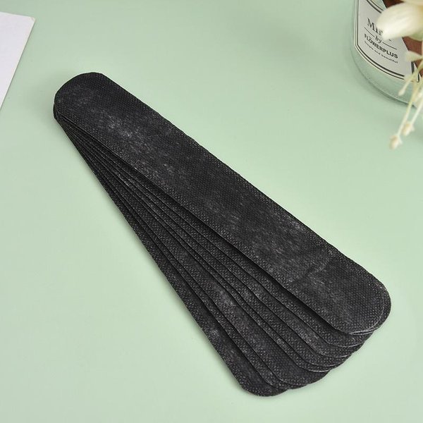 10 Pegatinas Absorbentes De Sudor Para Sombreros, Bandas Para Forro De Gorra De Verano, Cinta Para El Sudor, Reductor De TamañO De Sombrero, Tiras Adhesivas Absorbentes De Sudor, Almohadillas Negro-image