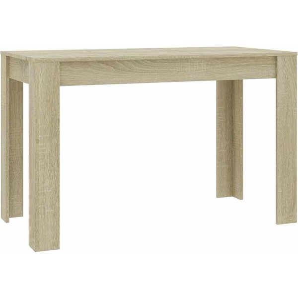 Mesa De Comedor Acabado Roble Sonoma 120 X 60 X 76 Cm Tablero De PartíCulas-image