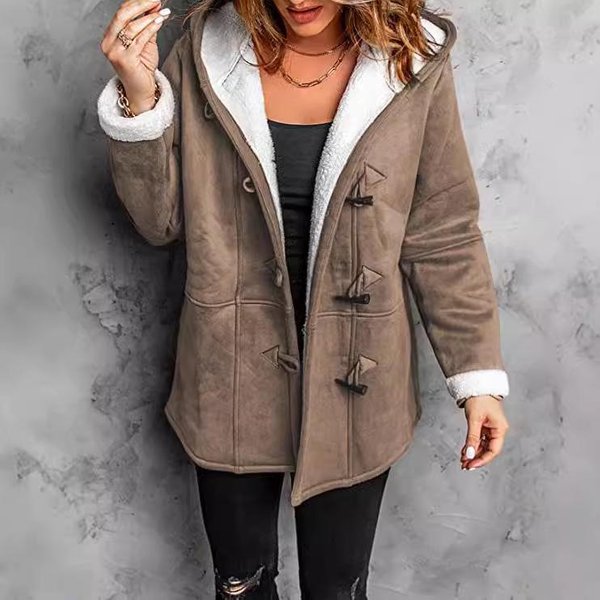 Gabardina De Longitud Media Para Mujer OtoñO/Invierno 2024 – Ropa De Abrigo De Estilo Europeo Y Americano 2XL-image