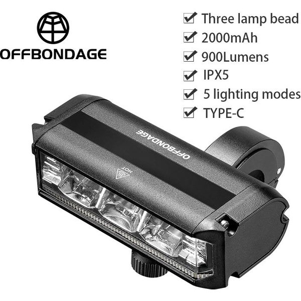 Luz De Bicicleta Delantera Luz De Bicicleta 8000Mah Impermeable Linterna Carga USB LáMpara Ciclismo MTB Carretera Accesorios-image