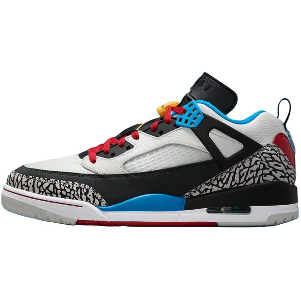 Air Jordan Spizike Low SE Bordeaux MęSkie Sneakersy Czarne Neutralny Szary Varsity-Maize IM7425-004 42.5 Black-image