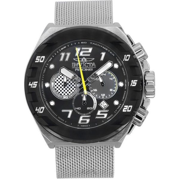 Reloj Para Hombre Invicta Racing CronóGrafo GMT Acero Inoxidable Esfera Gris Cuarzo 47203-image