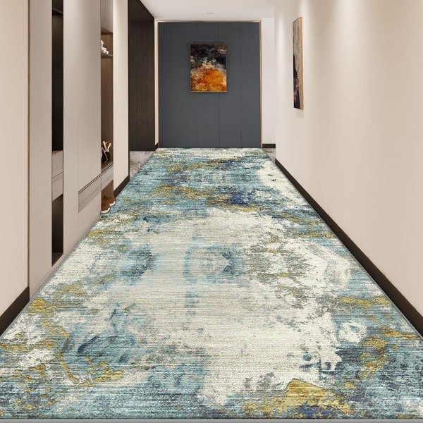 Nowoczesny Abstrakcyjny Dywanik Korytarzowy Dywan Do Salonu Dekoracja Domu PrzedpokóJ Korytarz DłUgie Dywany Schody WejśCie Mata AntypośLizgowa 160*200Cm-image