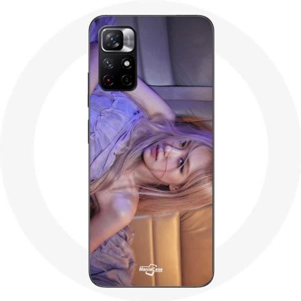 Funda - Maniacase - Redmi Note 11 5G - Negro Y Rosa - Flexible - PatróN Blackpink Negro-image