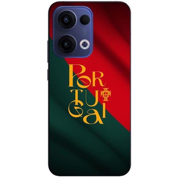 Coque De TéLéPhone - Maniacase - Oppo Reno 13 5G - Drapeau Du Portugal - Silicone - Souple Negro-image