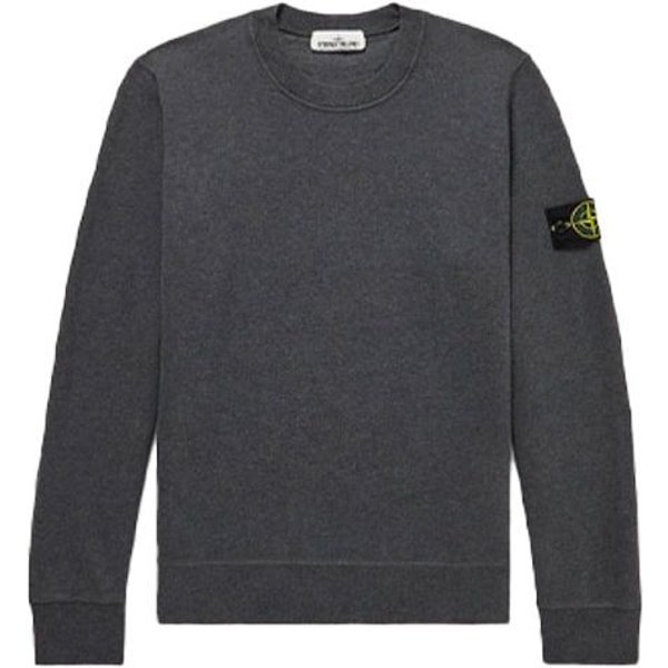 Sudadera De Punto Con Logo De Stone Island, Cuello Redondo, Para Hombre, Color Gris, 751563020-V0M67 L-image