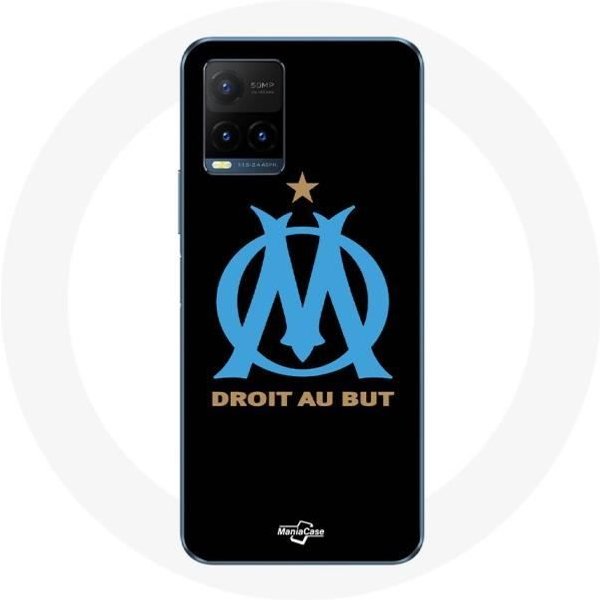 Funda Para Vivo Y21S 2021 / Y21 2021 Logotipo Olympique De Marseille Fondo Negro-image