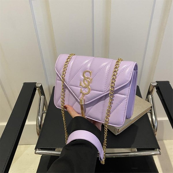 Casual Retro MałA Kwadratowa Torba Niche Modna Torba Crossbody Nowy Styl Torba Damska ŁAńCuszek Prosta Torba Na Ramię Damska Torba-image