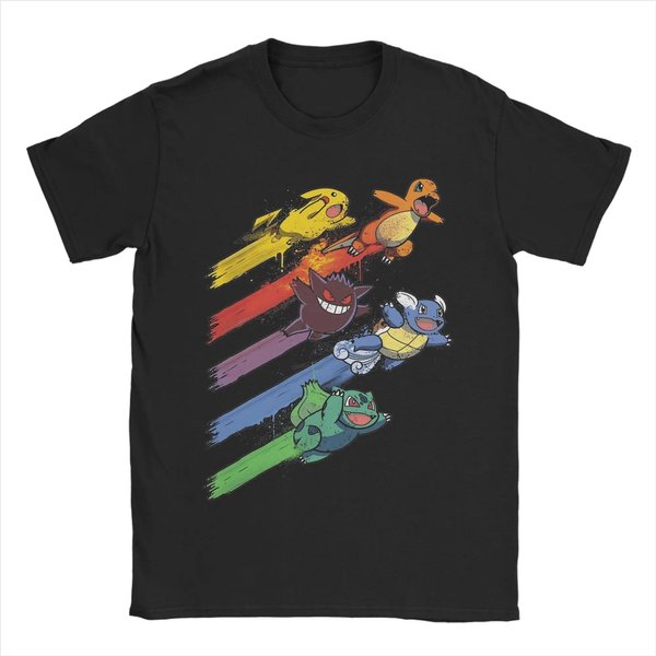 Camiseta Pokemon 2026 Unisex AlgodóN Camiseta Casual Camiseta Cuello Redondo Manga Corta Ropa Verano Deportes Casual Top De Manga Corta S Azul-image