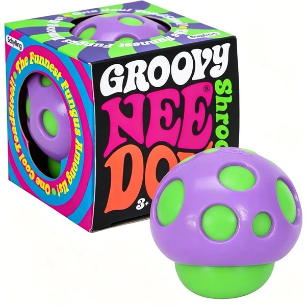 Needoh Groovy Shroom Squishy Fidget Toy Retro Grzyb MięKka PiłEczka Antystresowa Nietoksyczna Ulga W LęKu Uspokojenie Zabawka Do Towarzyszenia Na Biurko-image