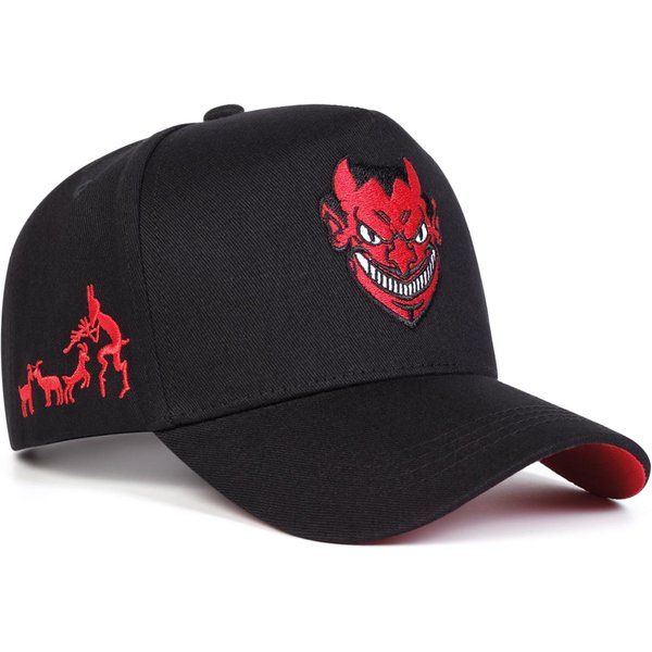 Gorras De BéIsbol Bordadas De Diablo Unisex Primavera OtoñO Ajustables Para Exteriores Sombreros Casuales Sombrero Protector Solar Gorra Deportiva-image