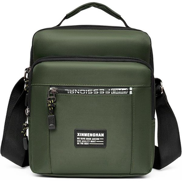Bolsa De Hombro Cruzada Para Hombre Para Viajes Al Aire Libre Con MúLtiples Compartimentos Para TeléFono MóVil Y Monedas-image