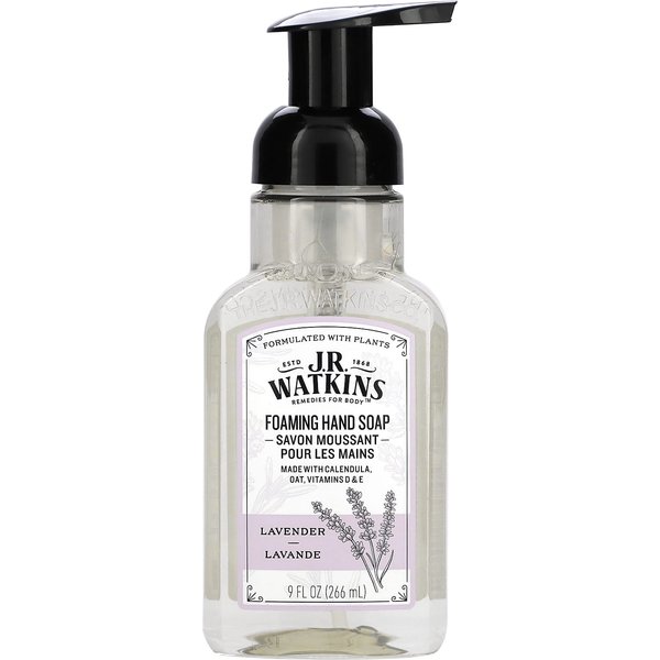 J R Watkins, Foaming Hand Soap, Lavender, 9 Fl Oz (266 Ml) White-image