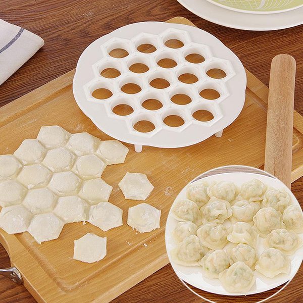 1 Unidad, Prensa De Masa Para Cocina, Molde Para Hacer Dumplings Wonton, Herramientas PequeñAs De Pasta Diy Blanco-image