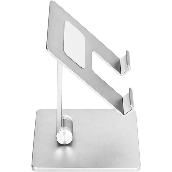 Regulowany Stojak Na Telefon Stop Aluminium Wielokrotnego UżYtku Uchwyty Stojak Na Tablet Do Biura Domu Sypialni Srebrny-image