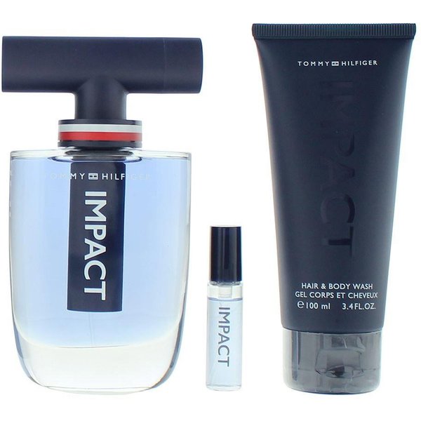 Conjunto Tommy Hilfiger: Impact, Eau De Toilette, Para Hombres, 100 Ml + Impact, Eau De Toilette, Para Hombres, 4 Ml + Impact, Gel De Ducha, Cuerpo, 100 Ml-image