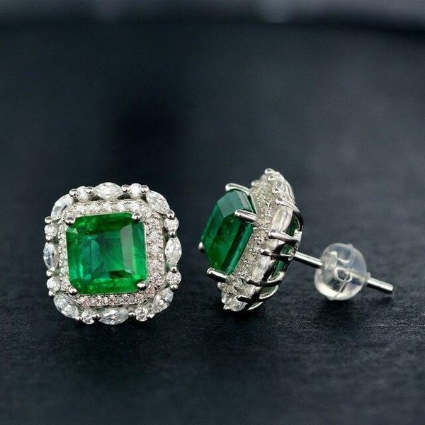 Pendientes De Lujo Para Mujer Moda Color Plata JoyeríA Pendientes Nobles De BotóN Para Mujer Pendientes De Alta Calidad JoyeríA Para NiñAs-image