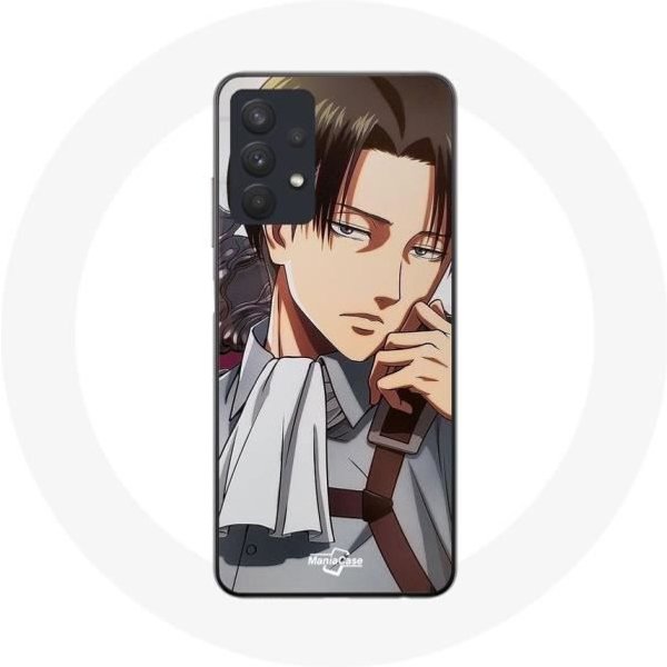 Coque Pour Samsung Galaxy A32 5G Manga Attaque Des Titans Levi Ackerman Poster-image
