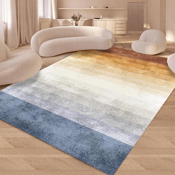 Nowoczesny Abstrakcyjny MięKki Dywan Nie LiniejąCy Do Salonu Sypialni Kuchni AntypośLizgowy Flanelowy Mata PodłOgowa Dywanik 80*120Cm White-image