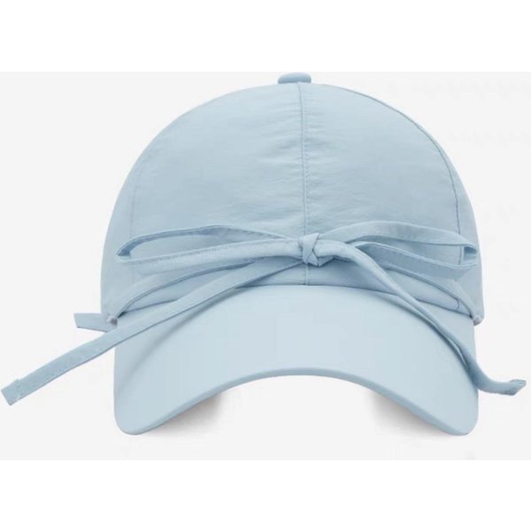 Gorra De BéIsbol Coreana Para Mujer Con Lazo Dulce Y Ala Ancha ProteccióN Solar Fina Transpirable Cara Mostrando Gorra De Patito Adjustable Gray-image