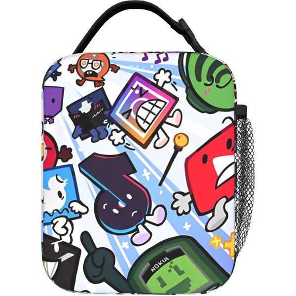 Bfdi Drzewo Animowany Termiczny Pojemnik Na Lunch Cooler Torba Wielokrotnego UżYtku, Pojemnik Na Lunch Szczelna Torba Na Lunch Torebki Na Jedzenie Szkolna Wycieczka One Size-image