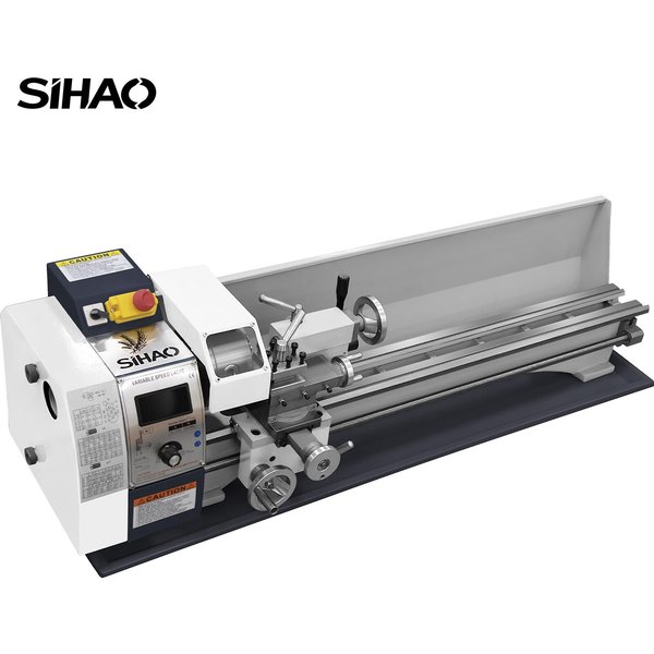 Tokarka Metalowa 220X750Mm, Precyzyjna Mini Tokarka Metalowa 1500W Z Regulacją PręDkośCi, Mini Tokarka Precyzyjna StołOwa Do ObróBki Metalu-image